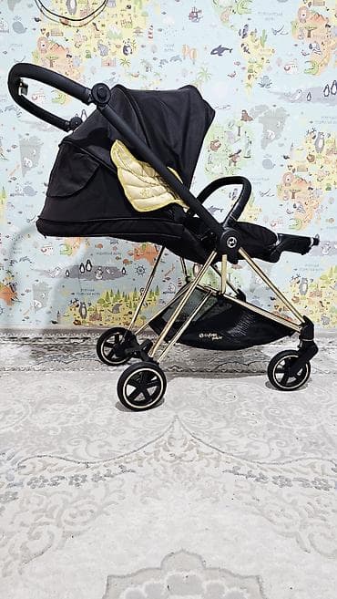 золото и бриллианты: Коляска, цвет - Черный, Б/у — 10