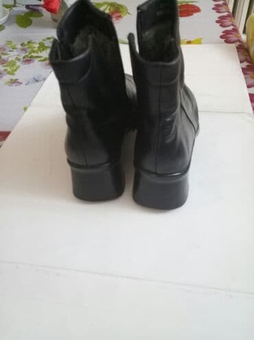 обувь для охоты: Полусапоги кожаные, зимние (натуральный мех) 38 размера — 4