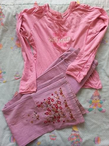 Балдардын кийим-кечелери жана бут кийимдери: Комплект, түсү - Сары, Колдонулган — 9