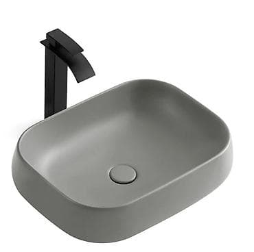 Раковина для ванной, Особенности: Матовое, Овальная форма, Материал: Керамика