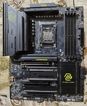 Комплектующие для ПК: Материнская плата для ПК, Б/у, MSI, AM5, ATX — 1