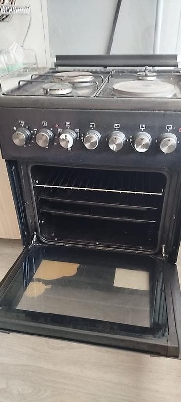 baking oven: Кухонная плита Ferre, комбинированная (газ + электричество) - — 1