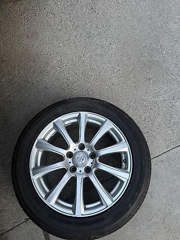 Колеса в сборе 215 / 55 / R 17, Лето, Б/у, Запаска, Легковые, Литые, отверстий - 5 — 2