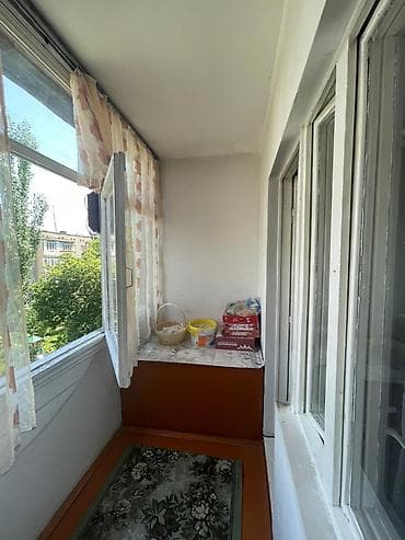 Квартиры: 3 комнаты, 62 м², Аламедин-1 мкр 105 серия, 4 этаж, Требуется ремонт — 3