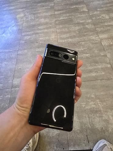 pixel pro: Google Pixel 7 Pro, Б/у, 128 ГБ, цвет - Черный, eSIM, 1 SIM — 7