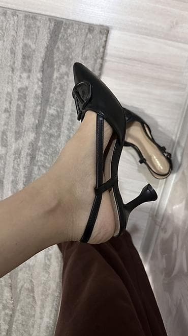 кийит: Женские туфли-лодочки с открытой пяткой Saivila - Цвет: черный — 5