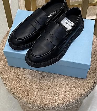 ложки для обуви: Лоферы, 39.5, Prada, Новый, цвет - Черный, Самовывоз — 1