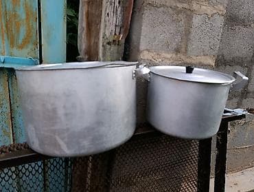 Алюминиевые кастрюли большого объема - Набор из 2 кастрюль 1-10 л — 1