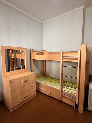 кровать двухъярусная бишкек: Цена за кровать - 9000 Комод - 7000 Вместе отдадим за 15000 Самовывоз — 3