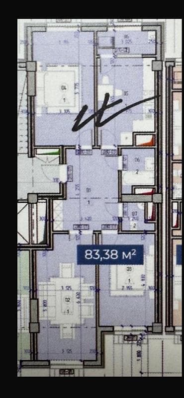 кредит онлайн: 3 комнаты, 83 м², Индивидуалка, 7 этаж, Готовая ПСО (под самоотделку) — 9