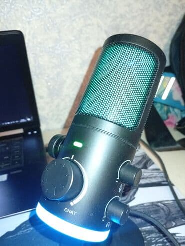 конденсаторный микрофон купить: Микрофон для игр с RGB подсветкой в хорошем состоянии, без царапин — 6