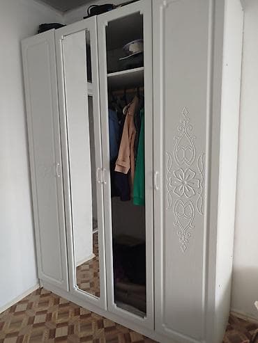 вешлка: Шифоньер, шкаф для одежды, Б/у, Прямой, ЛДСП — 1