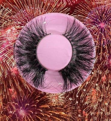 валики для ресниц: Ресницы, длина 25 мм, норковые, ручной работы, цена за 1 коробочку — 4