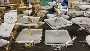 Набор праздничных этажерок и конфетниц для сервировки стола - — 1