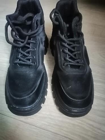 Жеке буюмдар: Мужские кроссовки/ботинки Warrior, черные. - Верх: замша/нубук с — 5