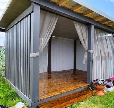 диван из палета: Тапчан 3 x 3 x 2 м, Металл — 21