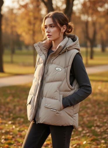 срочно продаю в связи с переездом: Новая.Теплая зимняя куртка POIN FASHION, бежево‑таупового цвета, с — 1