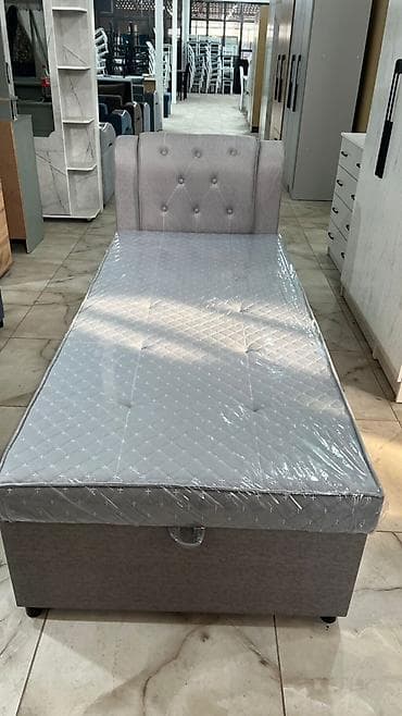 спальный одинарный: Односпальная кровать, Новый, С ящиком для хранения, длина - 195 см — 3