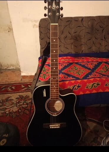 акустические системы fender колонка череп: Акустическая гитара с вырезом (cutaway), черный глянцевый корпус — 1