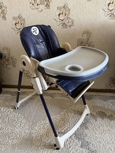 chicco echo: Стульчик для кормления, Другой бренд, Пластик, Другой вид, цвет - Синий — 1