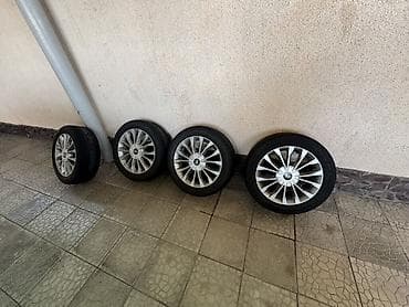 Колеса в сборе 215 / 55 / R 17, Всесезонная, Б/у, Комплект, Легковые, Литые, отверстий - 5