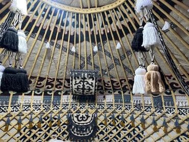 барачные дома: Юрта, Бостери ЦО Кыргызское взморье, Бостери, Барбекю — 3