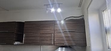 вытяжка на кухню: Кухонный гарнитур, Б/у, цвет - Коричневый, ДСП, Самовывоз — 1