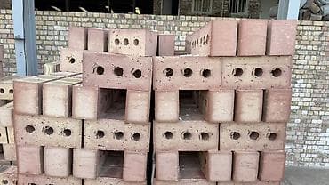 люстры новые: Пустотелый, дырчатый, Жженый кирпич, Полублок, 250×120×90 — 3