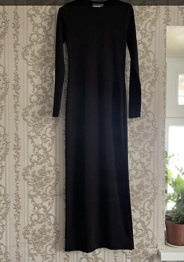 этно шоппер: Повседневное платье, Турция, Осень-весна, Длинная модель, Трикотаж, Прямое, S — 2