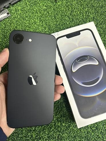 iphone 16 купить: IPhone 16e, 256 ГБ, Черный, Коробка, 92 % — 1