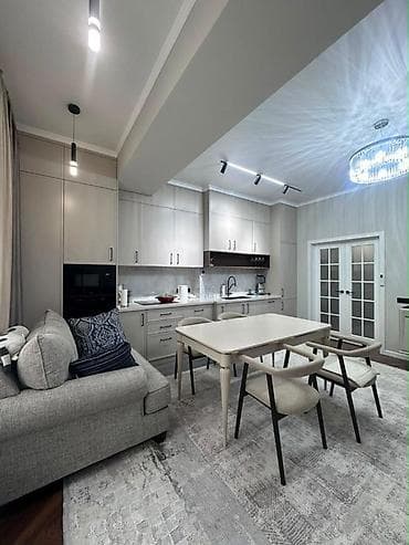 osh flat: 2 комнаты, 65 м², Ала-Арча ТРЦ Элитка, 7 этаж, Дизайнерский ремонт — 1