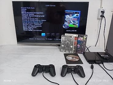 ps tv: Игровой комплект Sony PlayStation 2 Slim с USB-накопителем 250 ГБ и — 1