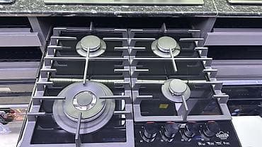 deco e4: Газовая печь, Uakeen, Новый, Встраиваемая, цвет - Черный, Полная оплата — 1
