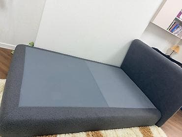 одинарный диван: Односпальная кровать, С мягкой обивкой, длина - 200 см — 2