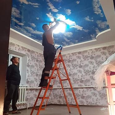 Натяжной потолок Глянцевое, Матовое, 3D потолки Гарантия, Бесплатный замер, Бесплатная консультация