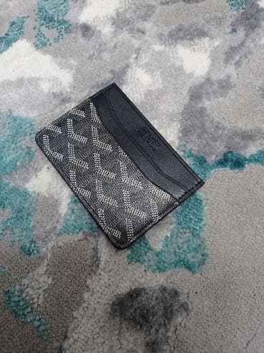 Эркектер кийими: Держатель для карт Goyard - Компактный кардхолдер из кожи с фирменным — 2