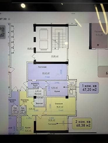 одкомнатная квартира: Элитка, 1 комната, 47 м² — 3
