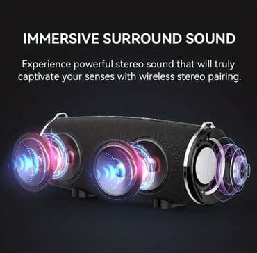 колонки для дома: Беспроводная портативная колонка RE-YX70 от фирмы Recrsi Громкий — 3