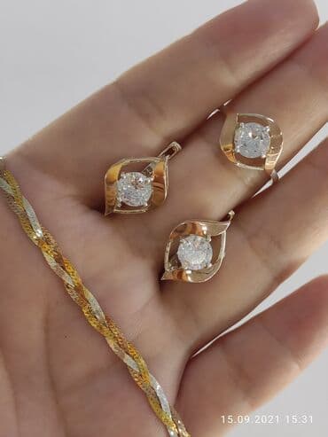 свадебные наборы ручной: Набор украшений, Проба 925, Женские, Новый — 6