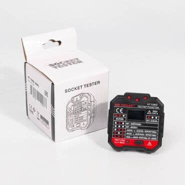 мир инструмента | надежный инструмент оптом в кыргызстане бишкек бишкек: КВТ - Тестер розеток, модель KT106D. Серия PROLINE. Тестер со — 3