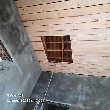 строительство домов из газобетонных блоков под ключ: Шыбак. шпеклевка. чорный потолок. ж.б.у жасайбый — 2