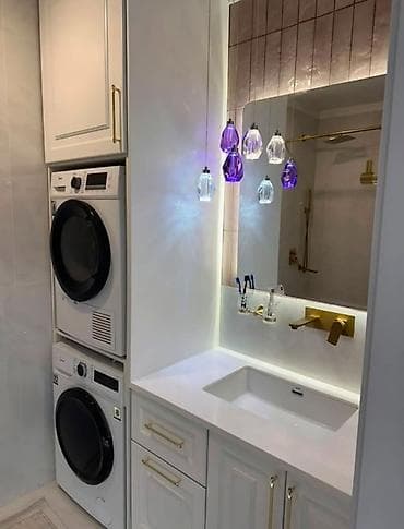 Квартиры: 3 комнаты, 104 м², Элитка, Асанбай мкр Элитка, 3 этаж, Евроремонт — 8