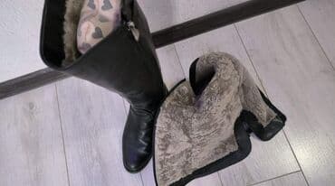 Киреге берилүүчү кийимдер: В идеальном состоянии сапоги кожаная, мех натуральный овчина, зима — 6