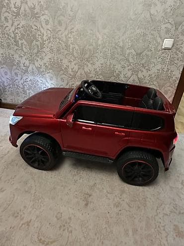 Балдар дүйнөсү: Детский электромобиль Lexus LX (лицензионная копия), красный металлик — 3