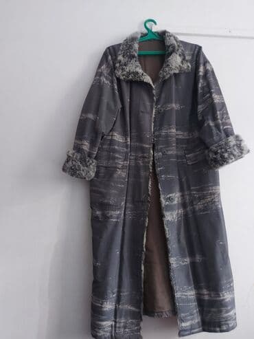 шерстяные кофты женские больших размеров: Женское Пальто Импортное, Темносерого цвета Размер 52 Сырье — 1