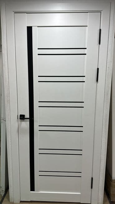 реставрация дерево: Ички эшик айнек менен, Жыгач, ПВХ, Россия, түсү - Ак, Боз, Кара, 200 * x 80 см, Жаңы — 8