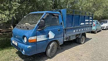 ресор на портер: Hyundai Porter, синий, малотоннажный бортовой грузовик. - Кабина — 2