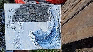 party box: Объемная настенная картина (барельеф) “Волна и Скала” - Сюжет — 4