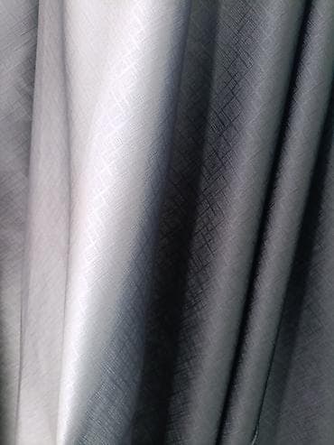 Портьерная ткань серо-серебристого оттенка с ненавязчивым — 1