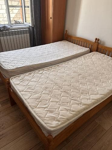 часы на стене: Односпальная кровать, С матрасом, длина - 200 см — 1